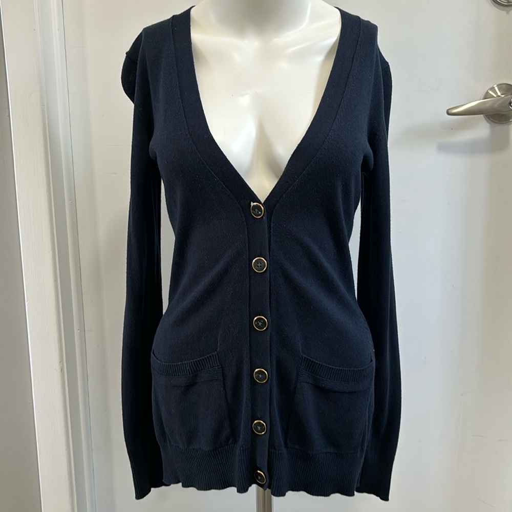 Banana republic size small long navy cardigan